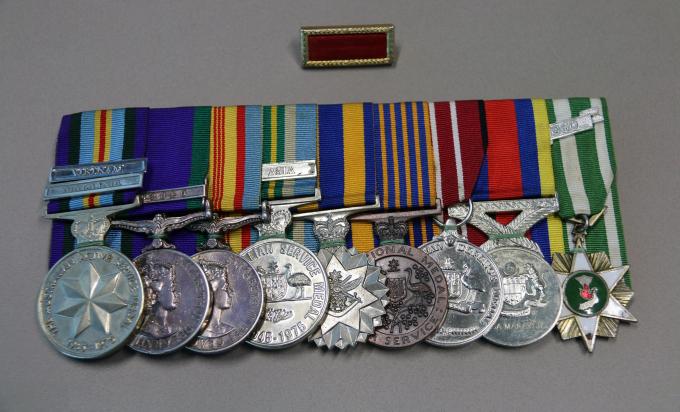 Bill Coolburra's medals from Vietnam War
